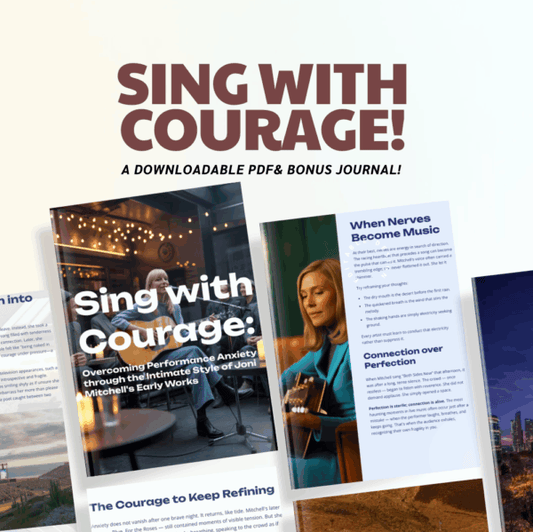 Sing with Courage! A book inspired by the works of Canadian Joni Mitchell
