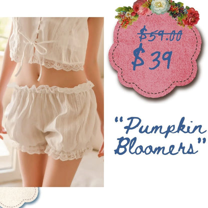 Pumpkin Bloomers, Camisol Bloomer Set