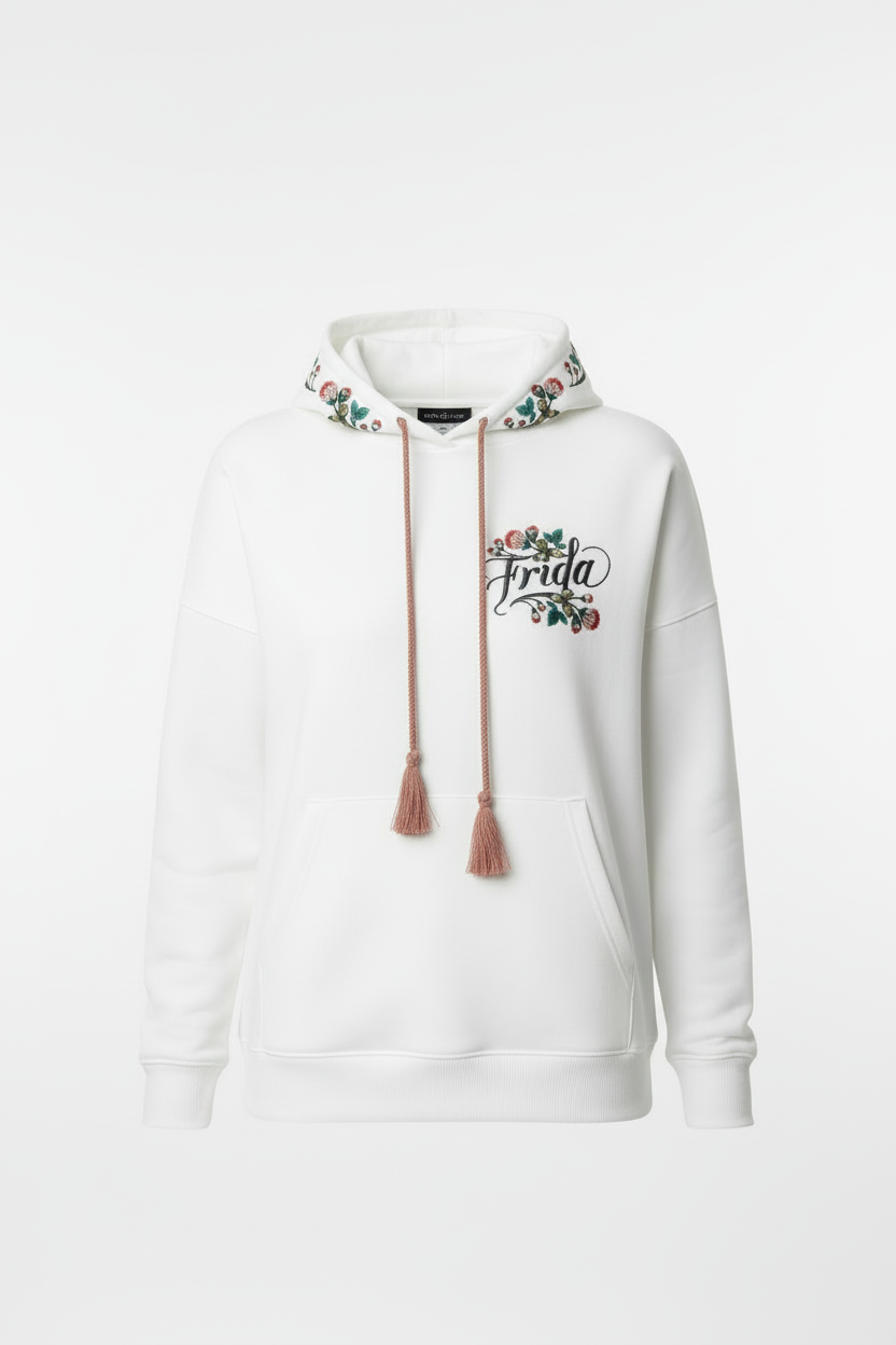 Art Floral Frida Kahlo Hoodie