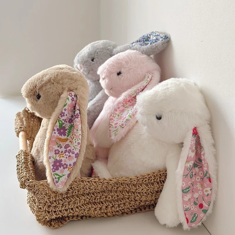 Bonnie Rabbit Plush, Soft Pastel Floral