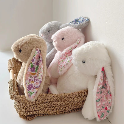 Bonnie Rabbit Plush, Soft Pastel Floral