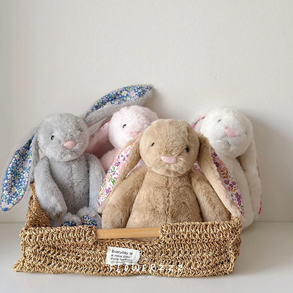 Bonnie Rabbit Plush, Soft Pastel Floral