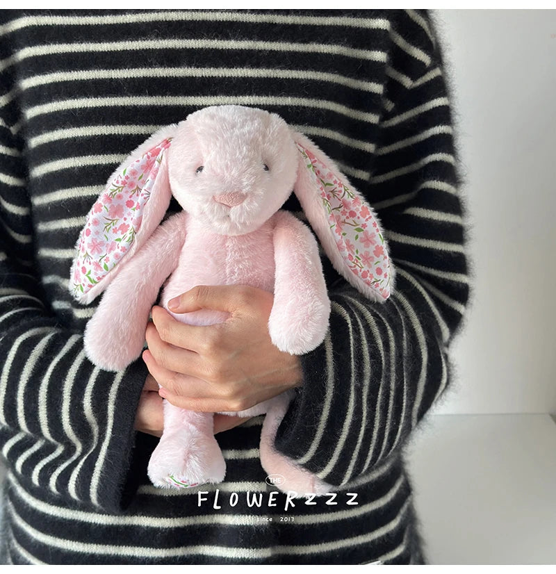 Bonnie Rabbit Plush, Soft Pastel Floral