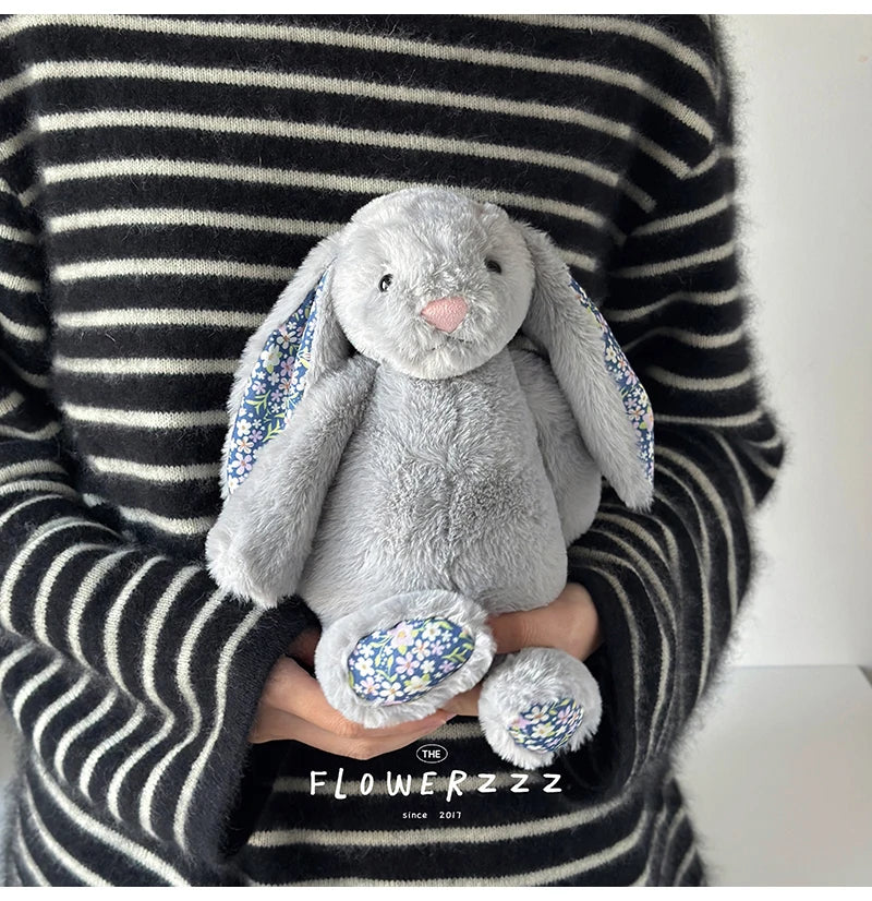 Bonnie Rabbit Plush, Soft Pastel Floral