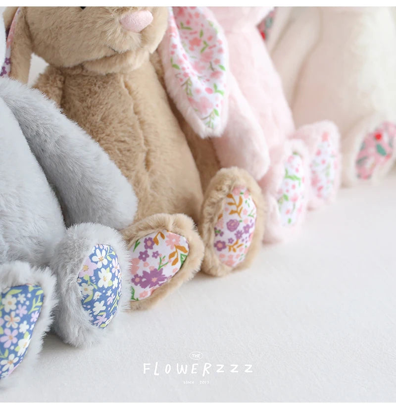 Bonnie Rabbit Plush, Soft Pastel Floral