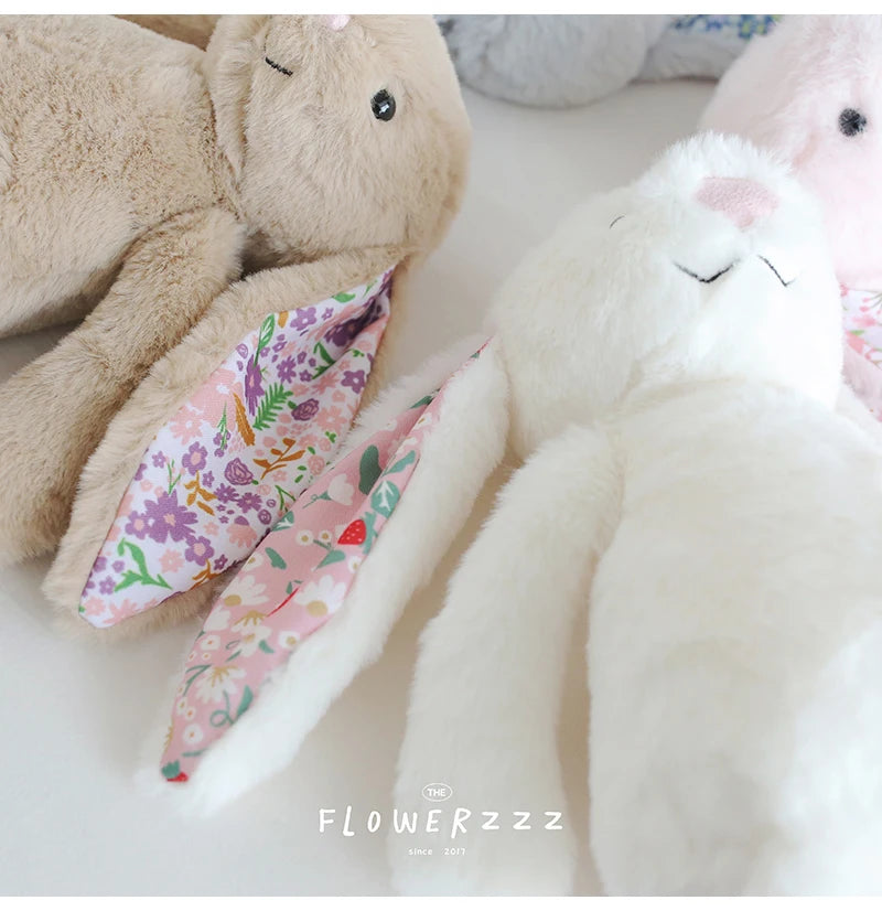 Bonnie Rabbit Plush, Soft Pastel Floral