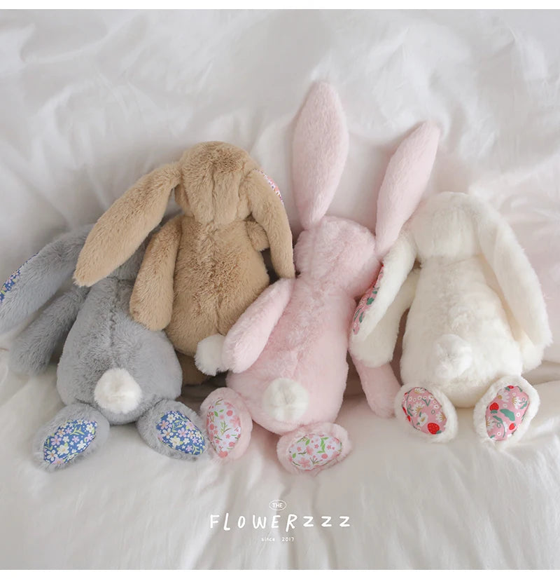Bonnie Rabbit Plush, Soft Pastel Floral
