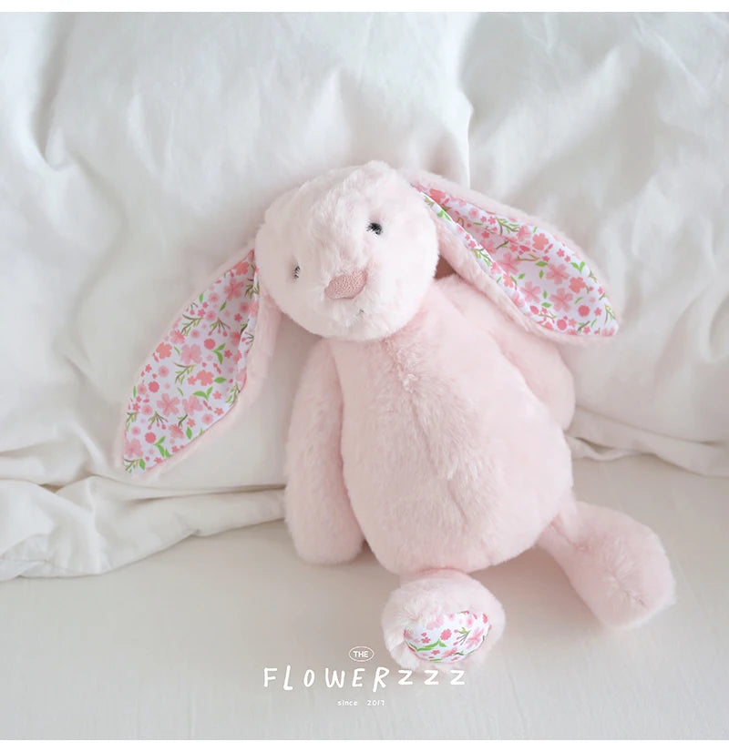 Bonnie Rabbit Plush, Soft Pastel Floral