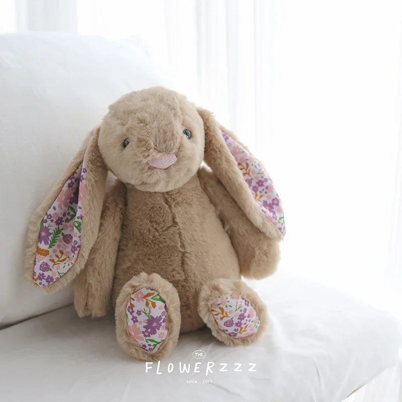 Bonnie Rabbit Plush, Soft Pastel Floral