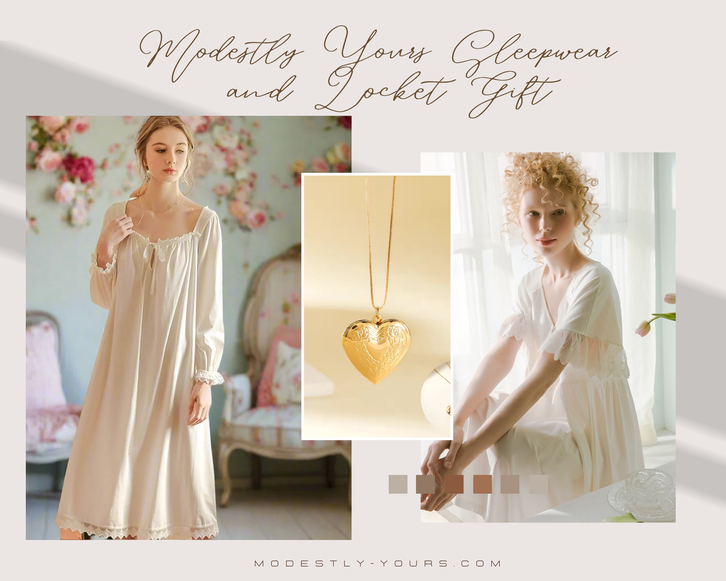 Sleepwear & Locket Gift Set - Limited Edition when you purchase any Sleepwear item