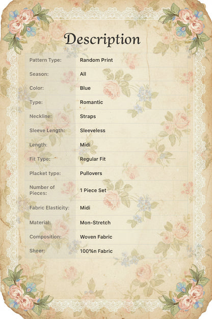 Cottage Blue Toile Divine Sleepwear, Limited Edition