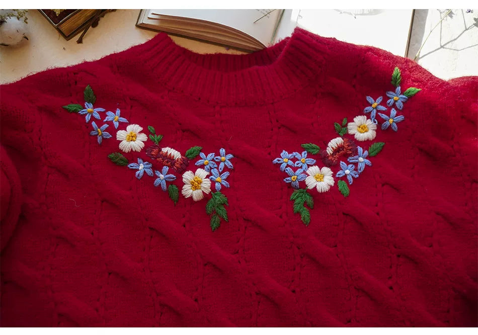 Vintage Embroidered Diana Sweater