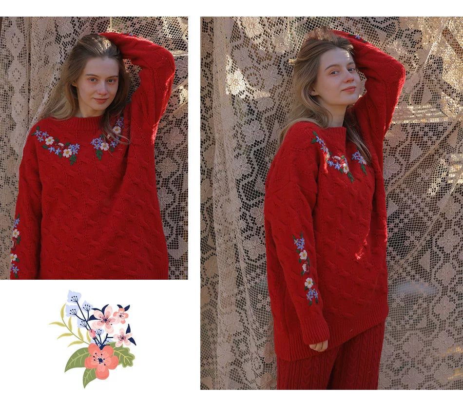 Vintage Embroidered Diana Sweater