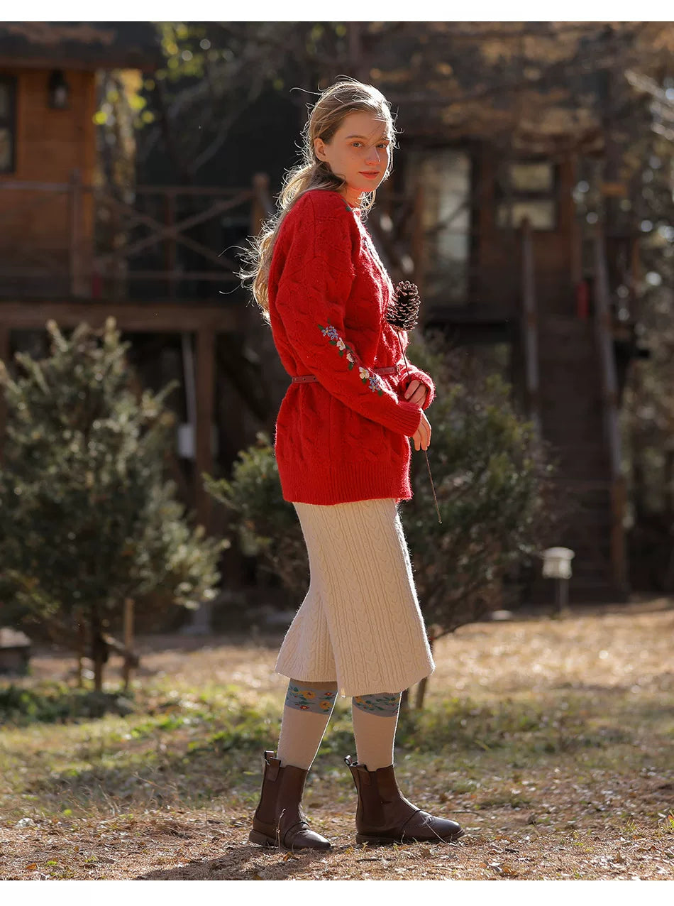 Vintage Embroidered Diana Sweater