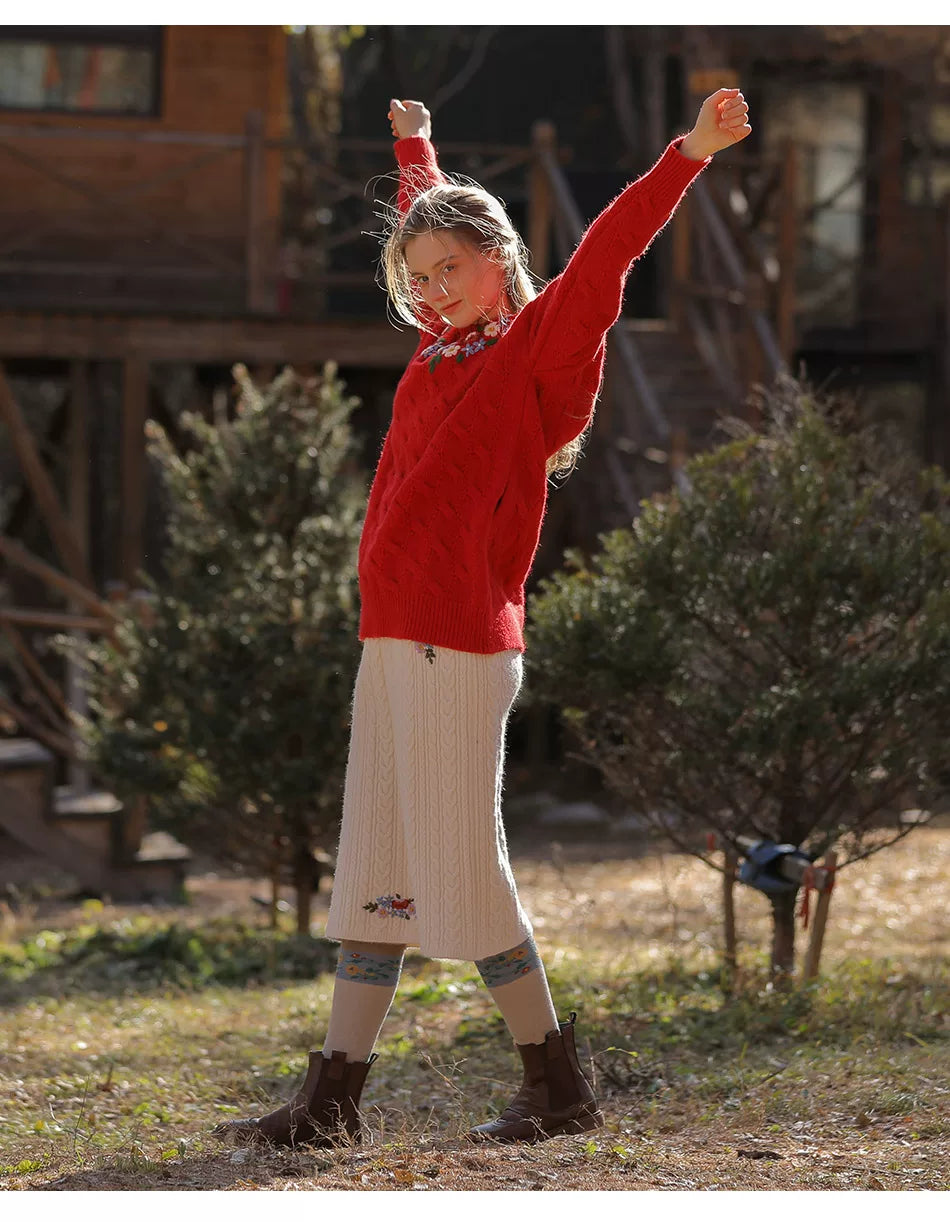 Vintage Embroidered Diana Sweater