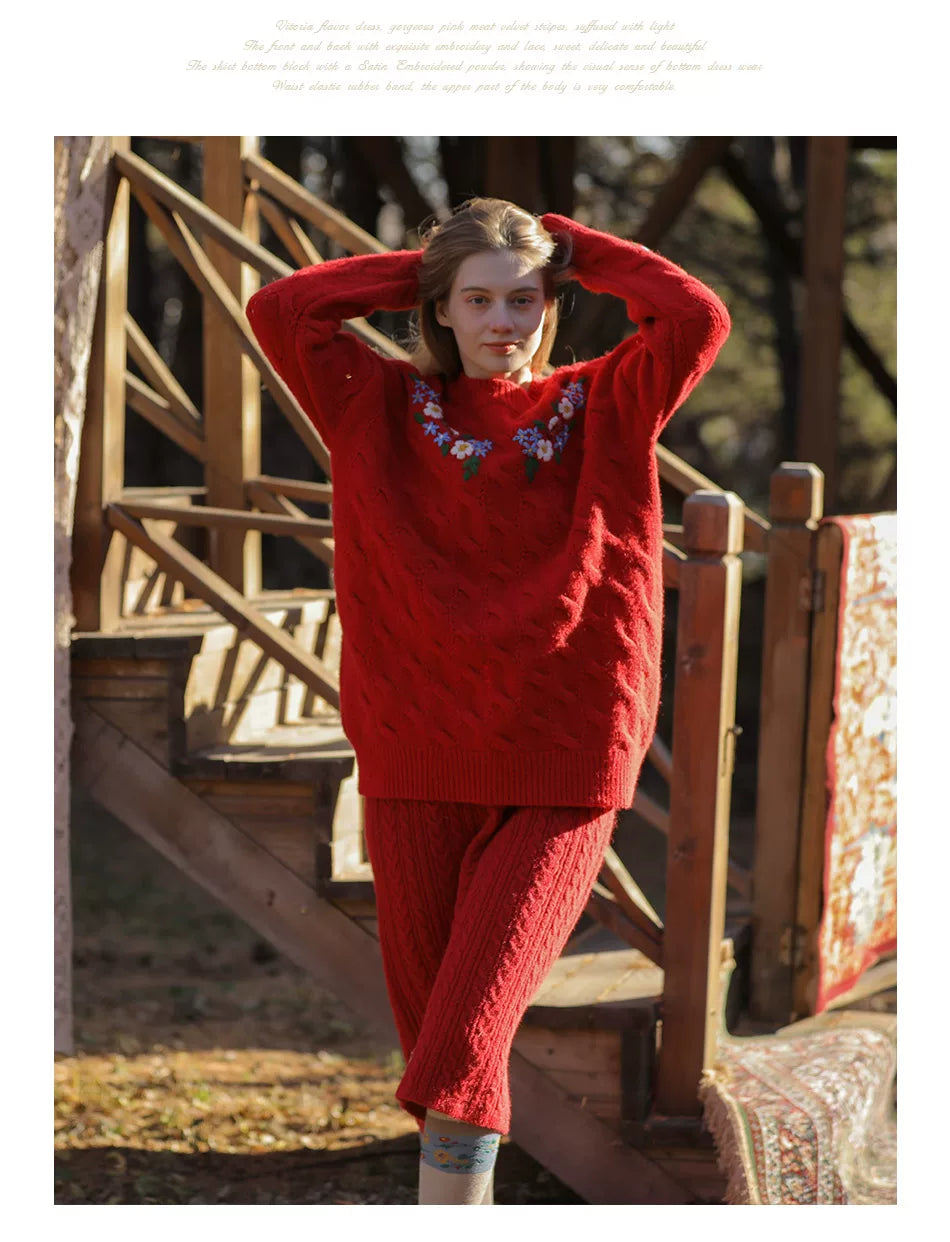 Vintage Embroidered Diana Sweater