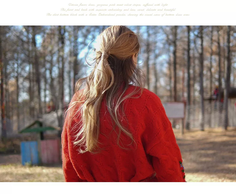 Vintage Embroidered Diana Sweater