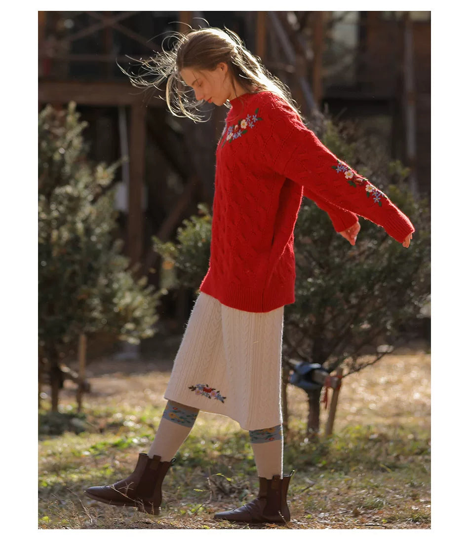 Vintage Embroidered Diana Sweater