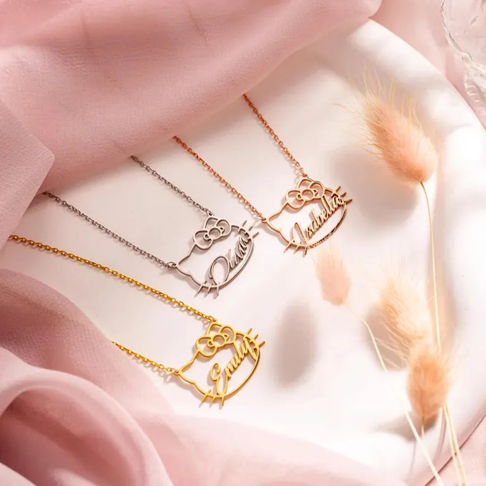 Personalized Name Necklace Custom Pet Pendant