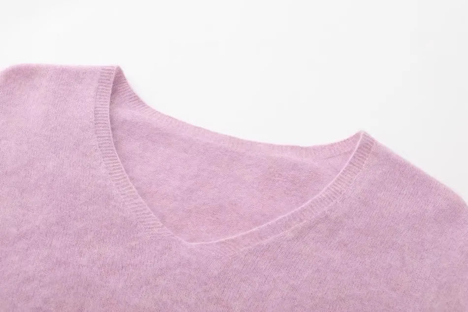 Annette Cashmere Sweater & Scarf Set, White