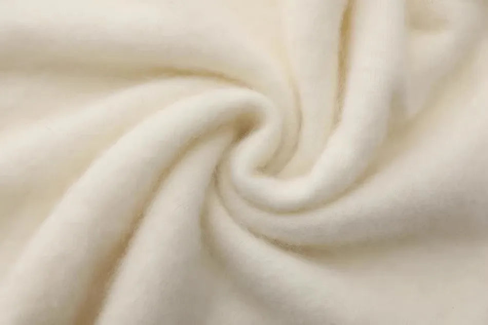 Annette Cashmere Sweater & Scarf Set, White