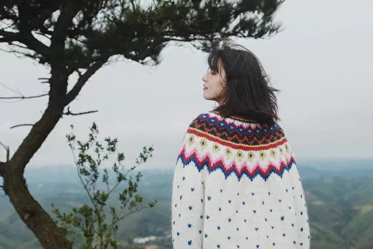 Fair Isle Icelandic Handmade 100% Wool Cardigans