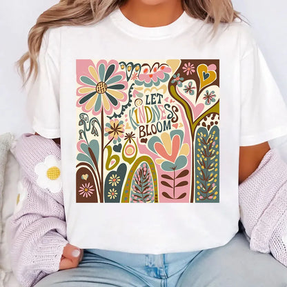 Let Kindness Bloom Floral Decal Decor