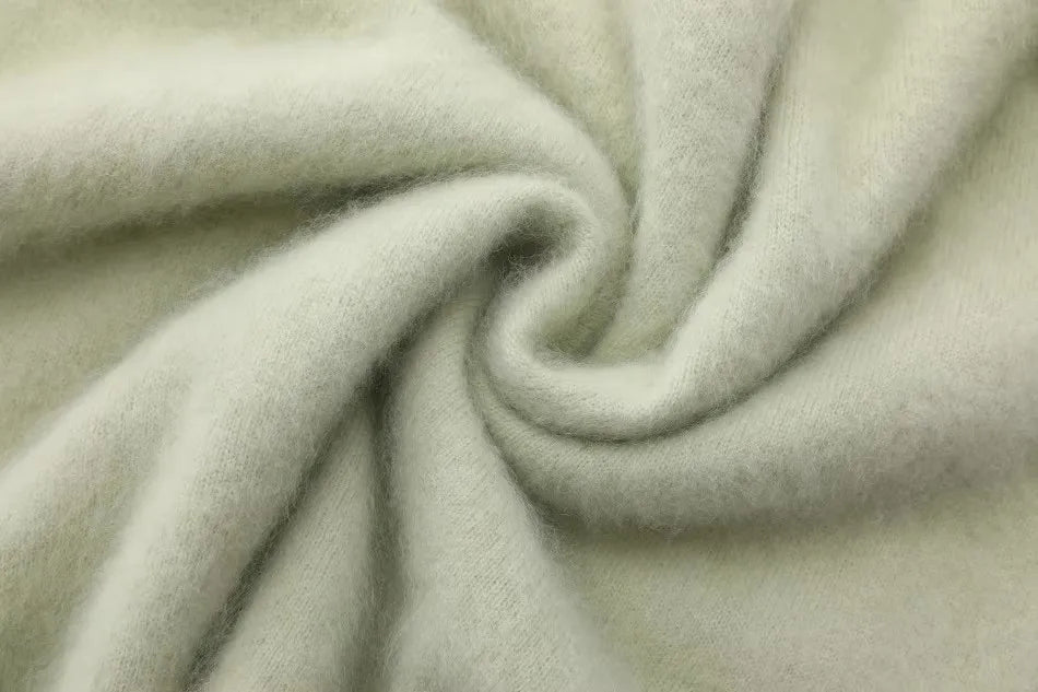 Annette Cashmere Sweater & Scarf Set, White