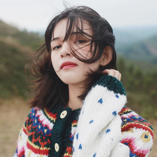 Fair Isle Icelandic Handmade 100% Wool Cardigans