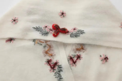 Annette Cashmere Sweater & Scarf Set, Purple