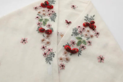 Annette Cashmere Sweater & Scarf Set, Purple