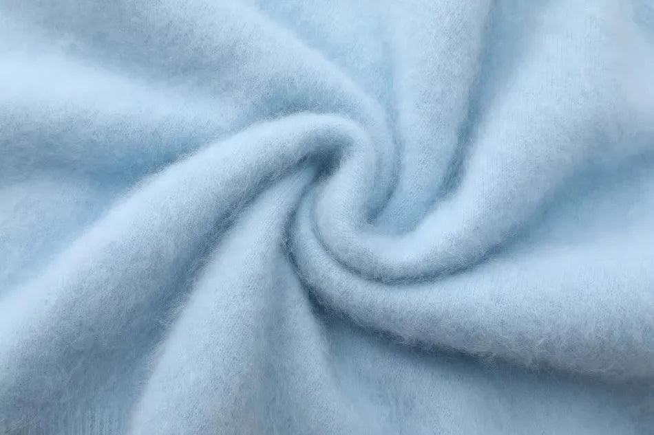 Annette Cashmere Sweater & Scarf Set, White