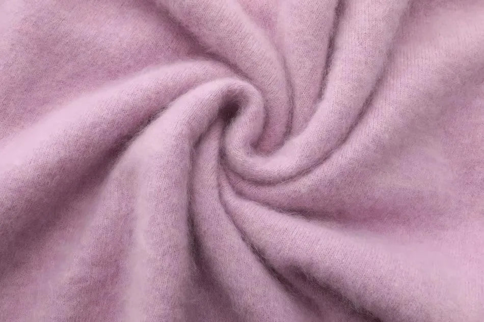 Annette Cashmere Sweater & Scarf Set, White