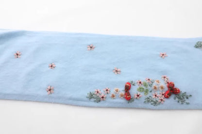 Annette Cashmere Sweater & Scarf Set, Purple