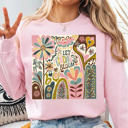 Let Kindness Bloom Floral Decal Decor