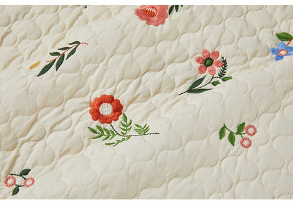 Sweet Jane Embroidery Cotton Quilted Coat & Skirt set