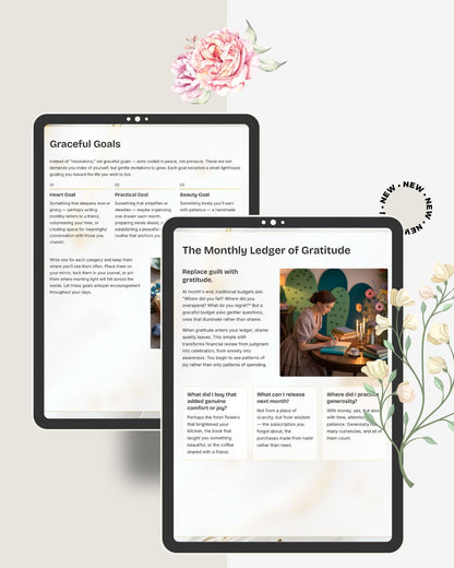 PDF of budget document on Tablet